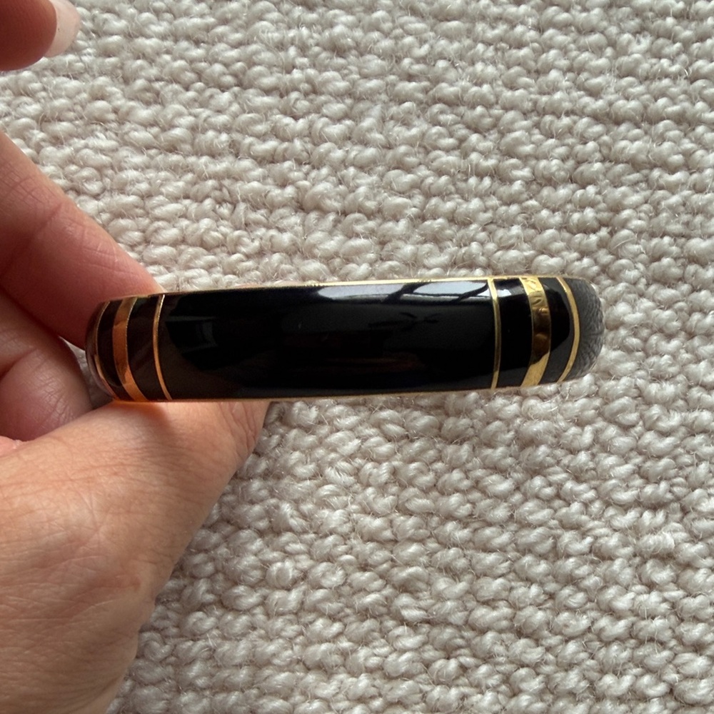 Sezane Black and Gold Bracelet